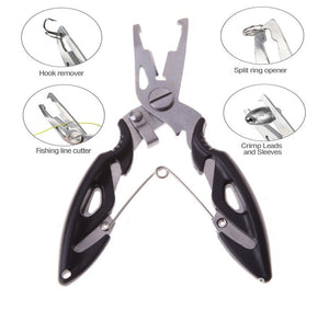 Fishing Gear Fish Lip Stainless Steel Scissors Scissors Fishing Grip Set Pliers Accessory Tool - Zambeel