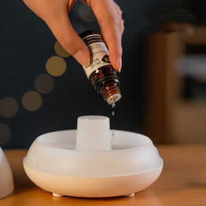 Flame Humidifier Aromatherapy Diffuser 7 Colors Light Home Air Humidifier 130ML USB Room Fragrance Essential Oil Diffuser - Zambeel