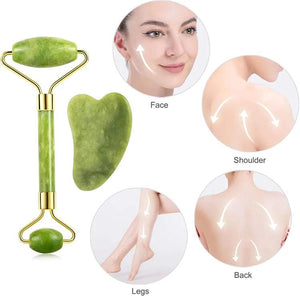Flawless Jade Roller With Stone - Zambeel