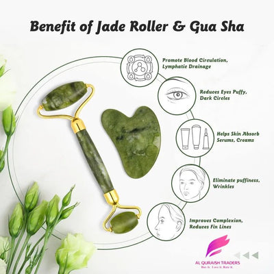 Flawless Jade Roller With Stone - Zambeel