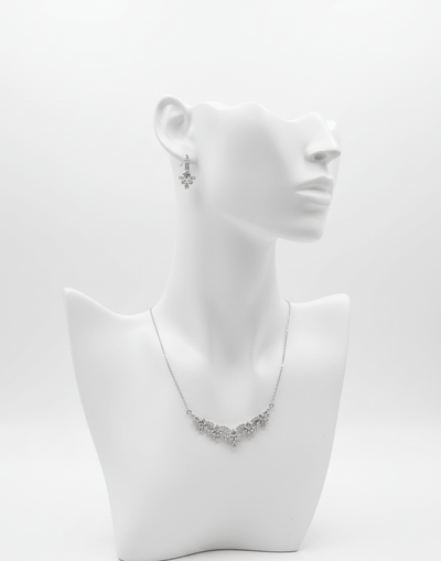 Floral Crystal Jewelry Set - Zambeel