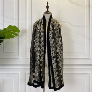 Flower Embroidered Headscarf For Women - Zambeel