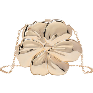 Flower Women's Clutch Chain Crossbody Bag Fashion - Zambeel