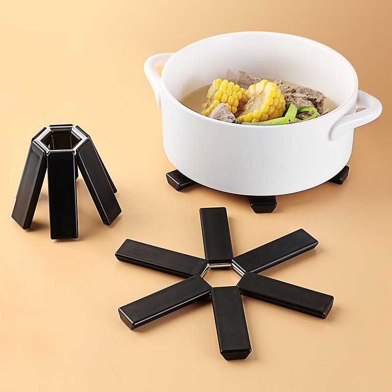 Foldable Pan Mat Sturdy Heat Resistant ABS Heat - insulated Anti - slip Anti - scald Pot Placemat For Kitchen Insulation Pads - Zambeel