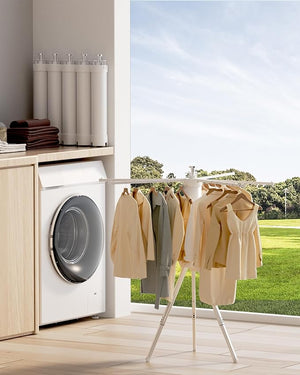 Foldable Standing Clothes Drying Rack © - Zambeel