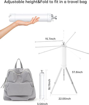 Foldable Standing Clothes Drying Rack © - Zambeel