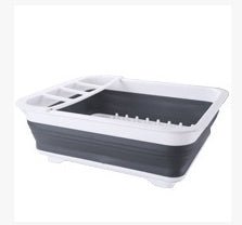 Folding Kitchen Dish Drainer Drying Rack Tableware Plate Holder Dinnerware Shelf Storage Organizer Kitchen Accessories - Zambeel