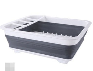 Folding Kitchen Dish Drainer Drying Rack Tableware Plate Holder Dinnerware Shelf Storage Organizer Kitchen Accessories - Zambeel