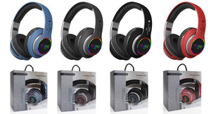 Folding LED Wireless Over - Ear Bluetooth Sports Headphones - Zambeel