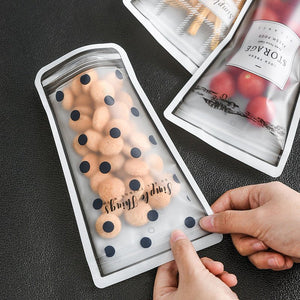 Food Storage Bag Zero Waste Reusable Ziplock Bags Cup Shape Silicone Bag Stand Up For Kitchen Cookie Candy Snack Baked Food - Zambeel