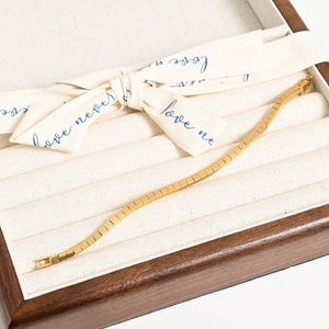 French Gold Stitching Bracelet Simple Fashion Brass - Zambeel