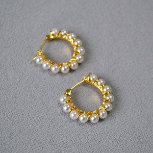 French - style Elegant Versatile And Sophisticated Gold - plated Earrings - Zambeel