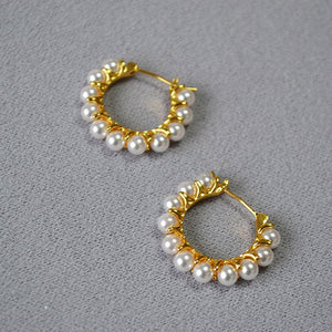 French - style Elegant Versatile And Sophisticated Gold - plated Earrings - Zambeel