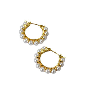 French - style Elegant Versatile And Sophisticated Gold - plated Earrings - Zambeel