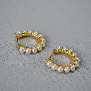 French - style Elegant Versatile And Sophisticated Gold - plated Earrings - Zambeel