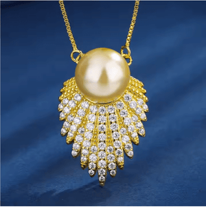 Fritillaria Pearl Pendant Set - Zambeel