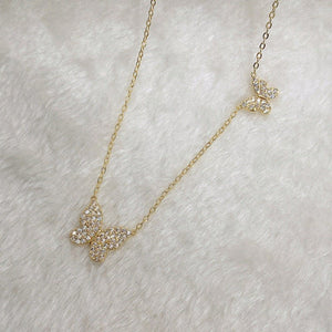 Full - Crystal Butterfly Necklace Ethereal - Zambeel