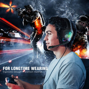 Gaming Headset RGB Wired Computer Headset PS4 Headset - Zambeel