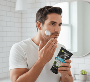 Garnier Men - 3 - in - 1 Oil Control Charcoal Wash - Zambeel