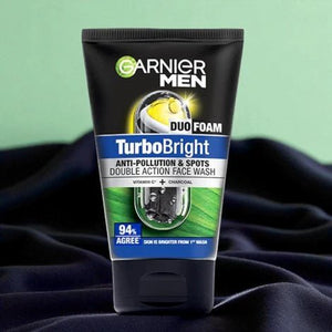 Garnier Men - TurboBright Duo Foam Double Action Face Wash - Zambeel
