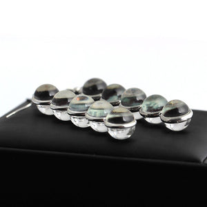 Gemstone Moon Fashion Glass Ball Star Long Earrings - Zambeel