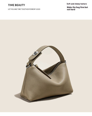 Genuine Leather Portable Shoulder Bag Fashion Casual Messenger Tote Bag - Zambeel