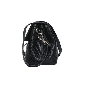 Genuine Leather Women's Woven Bag Crossbody Small Bag Women's Shoulder Messenger Bag - Zambeel