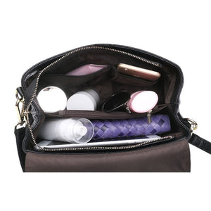 Genuine Leather Women's Woven Bag Crossbody Small Bag Women's Shoulder Messenger Bag - Zambeel