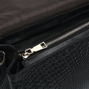 Genuine Leather Women's Woven Bag Crossbody Small Bag Women's Shoulder Messenger Bag - Zambeel