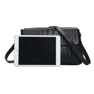 Genuine Leather Women's Woven Bag Crossbody Small Bag Women's Shoulder Messenger Bag - Zambeel