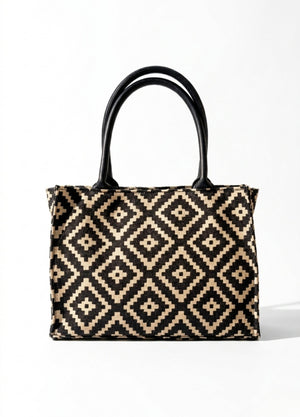 Geometric Pattern Handbag - Zambeel