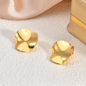 Geometrically Irregular Stud Earrings 18K Gold - plated - Zambeel