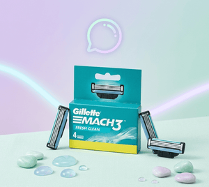 Gillette - Mach3 Fresh Clean Razor Blades - Zambeel