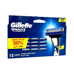 Gillette Mach3 Turbo Razor Blades - Zambeel