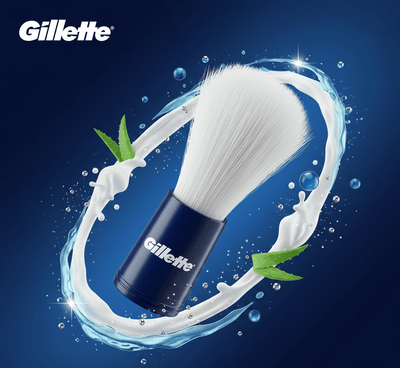 Gillette Shave Brush For Smooth Shave - Zambeel
