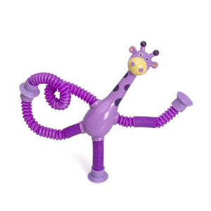 Giraffe Tubes Sensory Toys Novelty Spring Fidget Toy Stretch Tube Stress Relief Toy For Kid Birthday Gift Party Favors - Zambeel