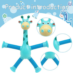 Giraffe Tubes Sensory Toys Novelty Spring Fidget Toy Stretch Tube Stress Relief Toy For Kid Birthday Gift Party Favors - Zambeel