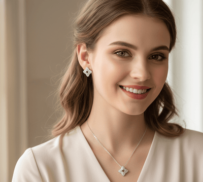 Glam Star Square Jewelry Set - Zambeel
