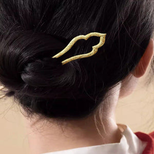 Gold - plated Vintage U - shaped Hairpin - Zambeel