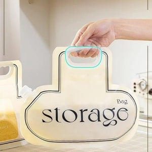 Grain Storage Bag Large Diameter Good Sealing Save Space Food Grade PE Material Rice Wheat Beans Household Kitchen Storage Tools Kitchen Gadgets - Zambeel
