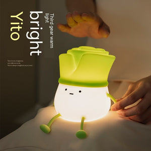 Green Chinese OnionNight Light Decompression Desktop Decoration Home Decor - Zambeel