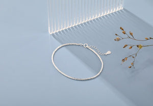 H0055 S925 Silver Bracelet Female Ins Design Cold Style Simple Graceful - Zambeel