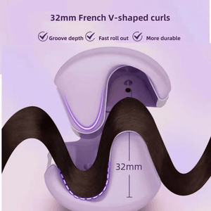 Hair Curling Iron 32mm Deep Wave Hair Curler 4 Temperature Adjustable Fast Heating Crimping Iron Styler Wand For All Hair Style - Zambeel