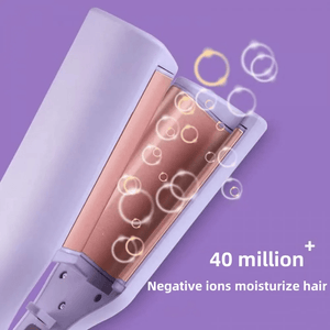 Hair Curling Iron 32mm Deep Wave Hair Curler 4 Temperature Adjustable Fast Heating Crimping Iron Styler Wand For All Hair Style - Zambeel
