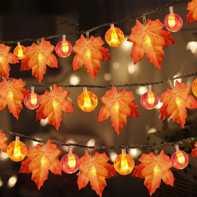 Halloween Decoration Thanksgiving Decor Pumpkin Light - Zambeel