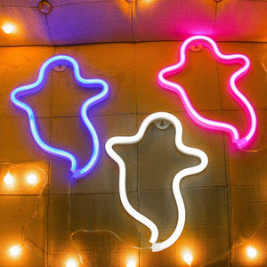 Halloween Ghost Neon Home Creative Modeling Lamp - Zambeel