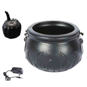 Halloween Pumpkin Smoke Witch Bucket Color Changing Lights - Zambeel