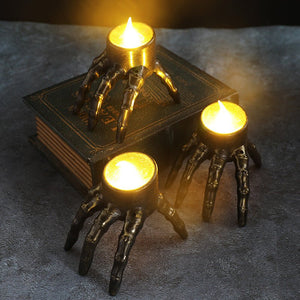 Halloween Skull Hand Lantern Atmosphere Decoration Props Skull Foot Night Lantern Halloween Candle Lantern - Zambeel