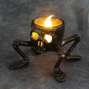 Halloween Skull Hand Lantern Atmosphere Decoration Props Skull Foot Night Lantern Halloween Candle Lantern - Zambeel