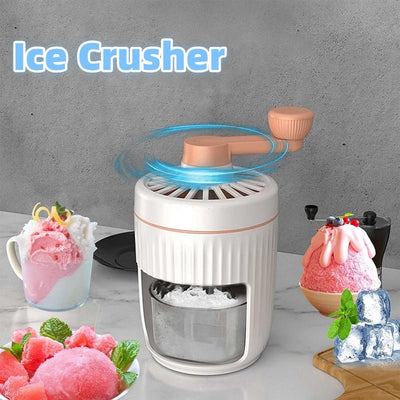 Hand - cranked Ice Shaving Machine Small Household Ice Crusher Hand - cranked Smoothie Machine Hail Ice Machine Kitchen Gadgets - Zambeel